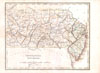 1835 Bradford Map of Pennsylvania and New Jersey