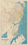 1947 Dolph City Plan or Map of Pensacola, Florida