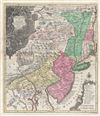 1756 Lotter Map of Pennsylvania, New Jersey and New York