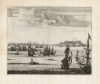 1671 Ogilby / Montanus view of Pernambuco, Brazil