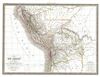 1829 Lapie Map of Peru, Bolivia, and Ecuador