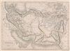 1840 Black Map of Persia and Afghanistan (Iran)