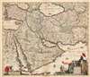 1658 De Wit Map of Persia, Arabia and the Near East