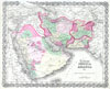 1855 Colton map of Persia & Arabia ( Saudi Arabia, Iraq, Israel and Afghanistan )