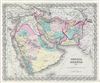 1856 Colton Map of Persia, Afghanistan, and Arabia