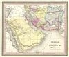 1854 Mitchell Map of Persia Arabia