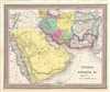 1854 Mitchell Map of Persia and Arabia