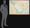 1972 al-Ghouri Arabic Wall Map of the Persian / Arabian Gulf