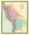 1833 Burr Map of Peru and Bolivia