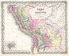 1855 Colton Map of Peru and Bolivia