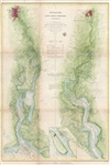 1861 U. S. Coast Survey Map or Chart of the Napa Valley California