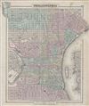 1855 Colton Plan of Philadelphia, Pennsylvania