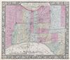 1864 Mitchell Plan or Map of Philadelphia, Pennsylvania
