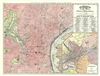 1891 Rand McNally Map or Plan of Philadelphia, Pennsylvania