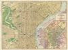 1916 Rand McNally Map or City Plan of Philadelphia, Pennsylvania