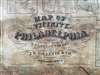 1861 Beers Wall Map of Philadelphia and Vicinity