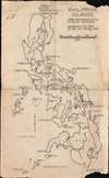 1944 Allied Geographical Section Map of the Philippines