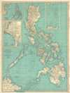 1924 Rand McNally Map of the Philippines