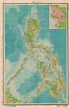 1944 Shishodo Japanese Map of the Philippines