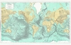 1975 Chesser Physiographic Map of the Earth showing Sub-Oceanic Topography