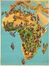 1957 Westermann Pictorial Map of Africa