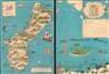 1958 Nelson Pictorial Map of Guam, Marianas Islands
