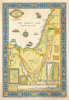 1928 Harold H. Brown Pictorial Map of the Holy Land / Israel / Palestine w/ Sinai