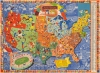 1939 Cheeseman Pictorial Map of United States College Football Teams
