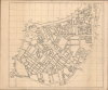 1939 World War II Era Manuscript Map of Nightlife Sites in Pimlico, London