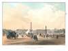 1844 Arnout View of the Place de la Concorde, Paris, France