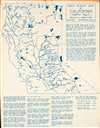 1956 Robertson Diazotype Map of Northern California Placer Gold Deposits