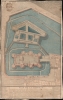 1790 Palloy Plan or Map of the Bastille, Paris, France