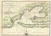 1744 Bellin Map of the Bay of Pensacola, Florida
