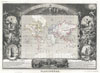 1852 Levasseur Map of the World