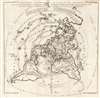 1752 Buache Map of the World on a Polar Projection (Arctic)