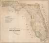 1845 Butler Land Office Map of Florida