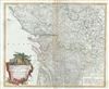 1753 Vaugondy Map of the Poitou-Charentes Region of France