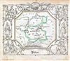 1846 Lowenberg Whimsical Map of Poland