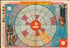 1925 Kaneko 'Polar Race' Sugoroku Map of the North Pole / Arctic