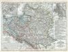 1852 Meyer Map of Poland and Lithuania after 1772 and 1815