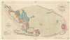 1841 Artaria City Plan or Map of Ancient Pompeii, Italy