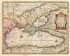 1601 Ortelius Map of the Black Sea and Vicinity (Turkey, Asia Minor, Crimea)