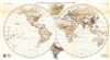1873 Behm / Hanemann Hemisphere Map of Global Population Distribution