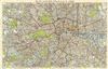 1930 Philips Plan or Map of London, England