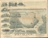 1894 National View Bird's-Eye View Map of Port au Peck, Oceanport, New Jersey