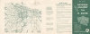 1955 Civil Defense Hydrogen Bomb Detonation Evacuation Map of Portland, Oregon