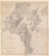 1914 U.S.C.G.S. Nautical Chart or Maritime Map of Portland Harbor, Maine