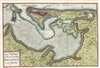 1765 Isaak Tirion Map of San Juan Harbor, Puerto Rico