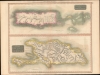 1815 Thomson Map of Porto Rico and Hispaniola