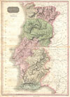 1818 Pinkerton Map of Portugal